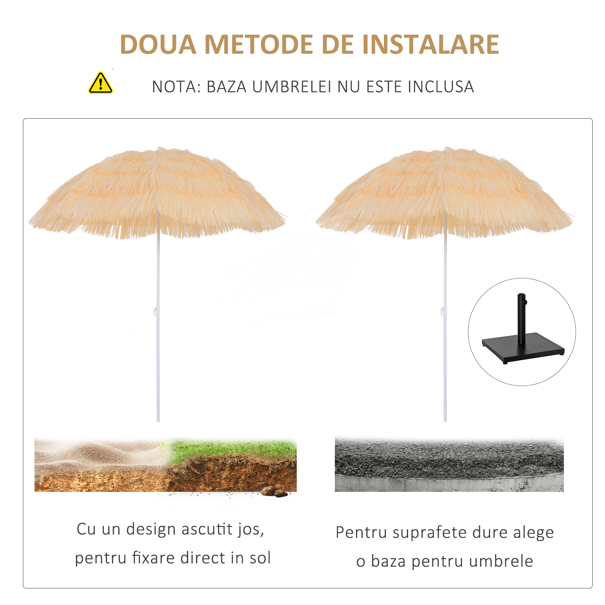  Umbrela Portabila pentru Gradina/Mare, Impermeabila [6]