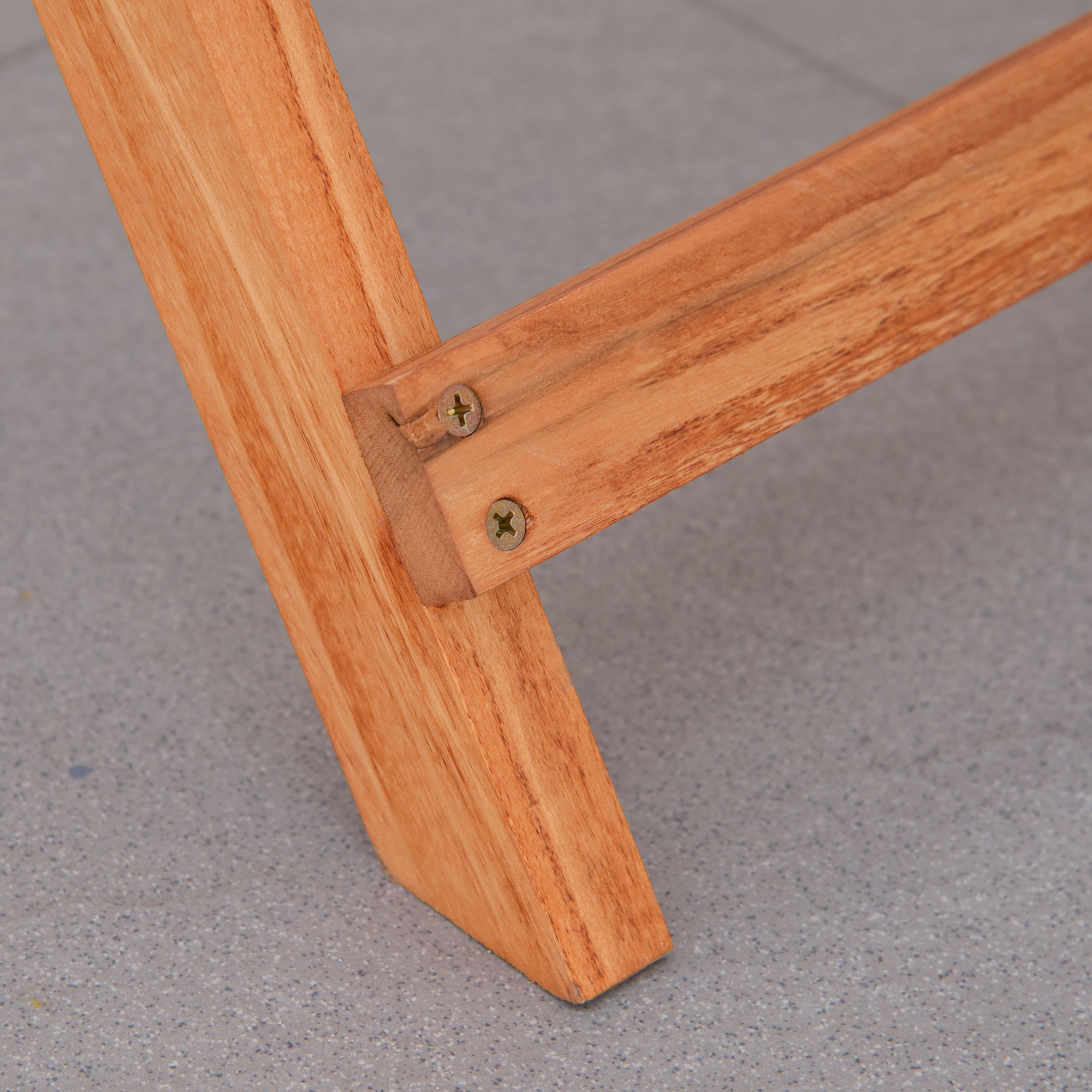  Set 3 Piese Masa si Scaune de Gradina Pliabile din Lemn pentru Exterior [7]