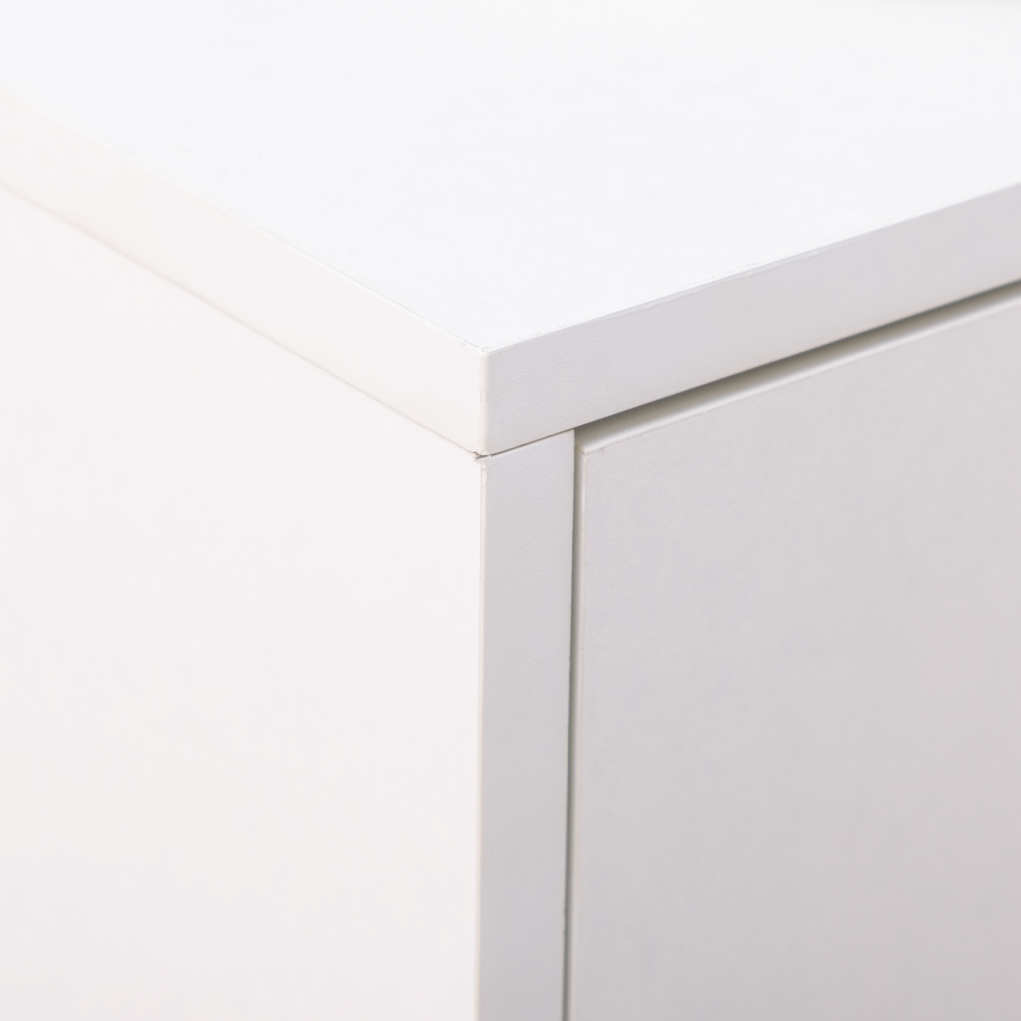  Dulap modern pentru pantofi, 12 perechi de pantofi cu 2 usi si sertar, din PAL, MDF si metal, 75x26x110 cm, alb [7]