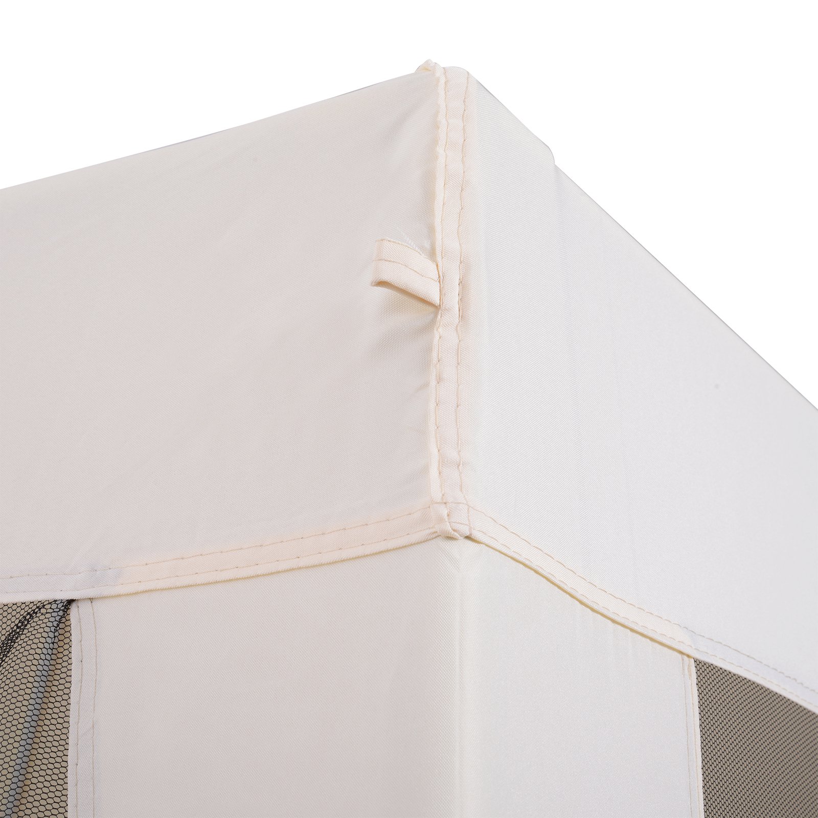  Foisor de Gradina Impermeabil cu Plasa Tantari Bej 3 x 3 x 2.35 m [6]