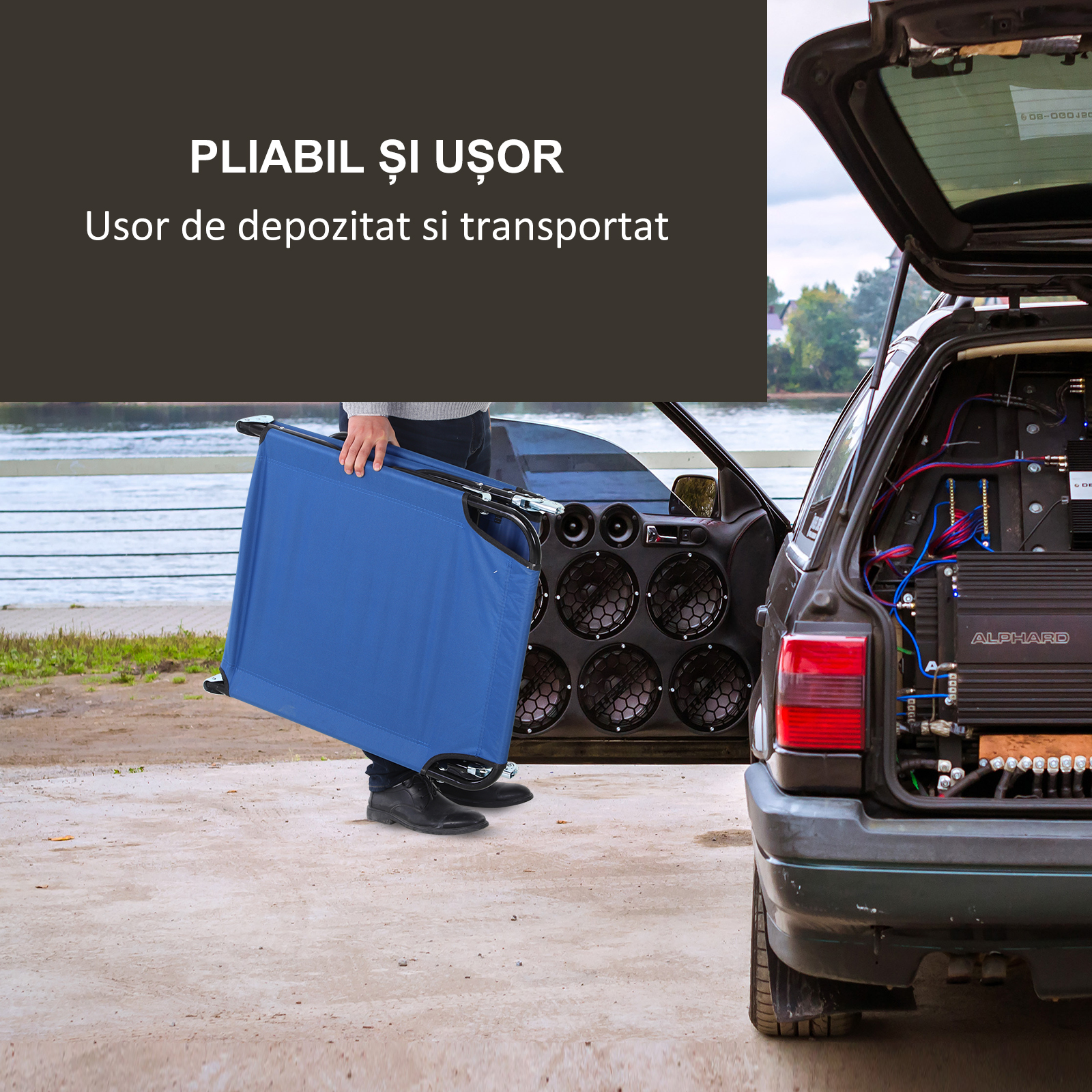  Sezlong de Gradina cu Spatar Reglabil in 5 Pozitii, Sezl [5]