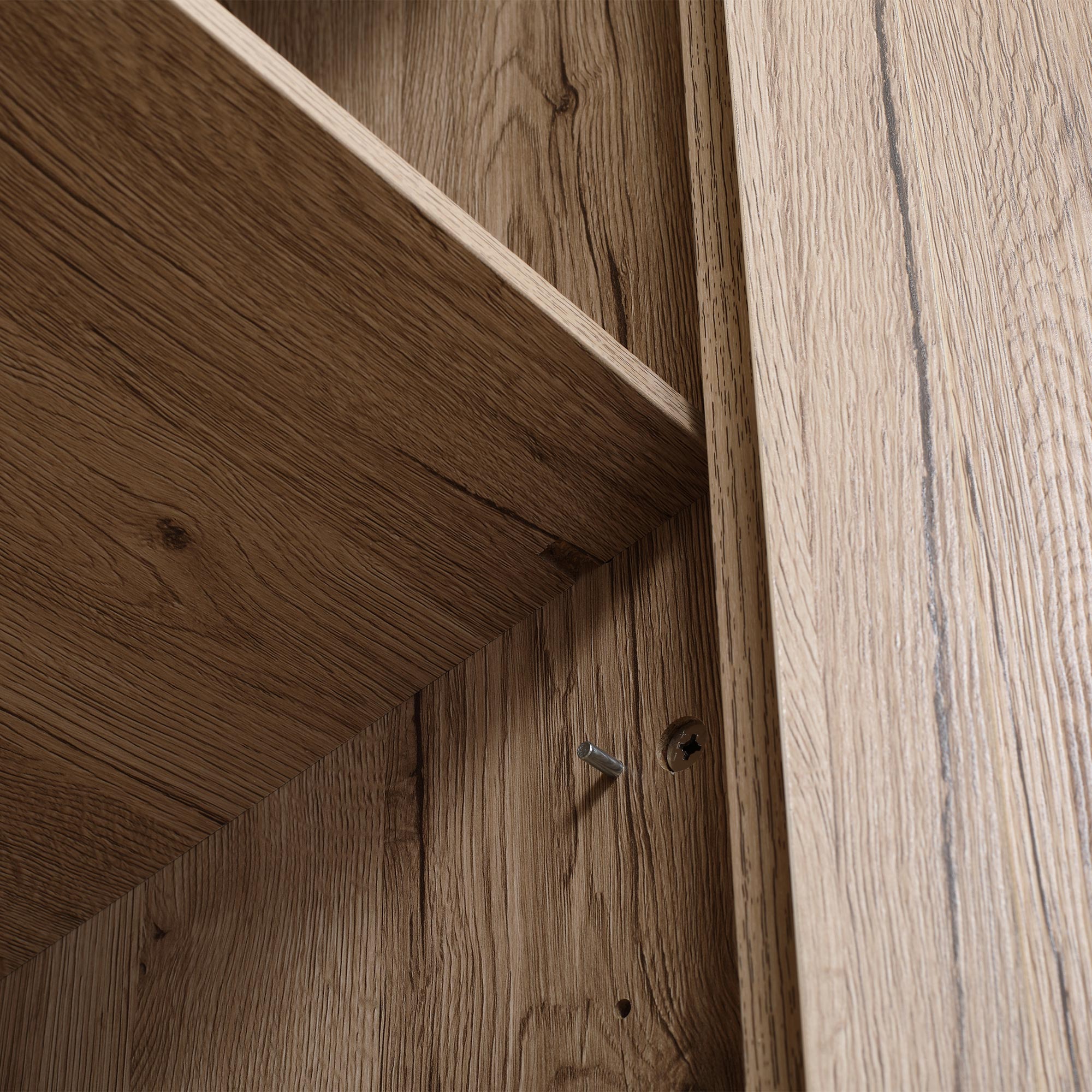  Bufet Lemn Natural - 4 Usi cu Rafturi Reglabile [8]