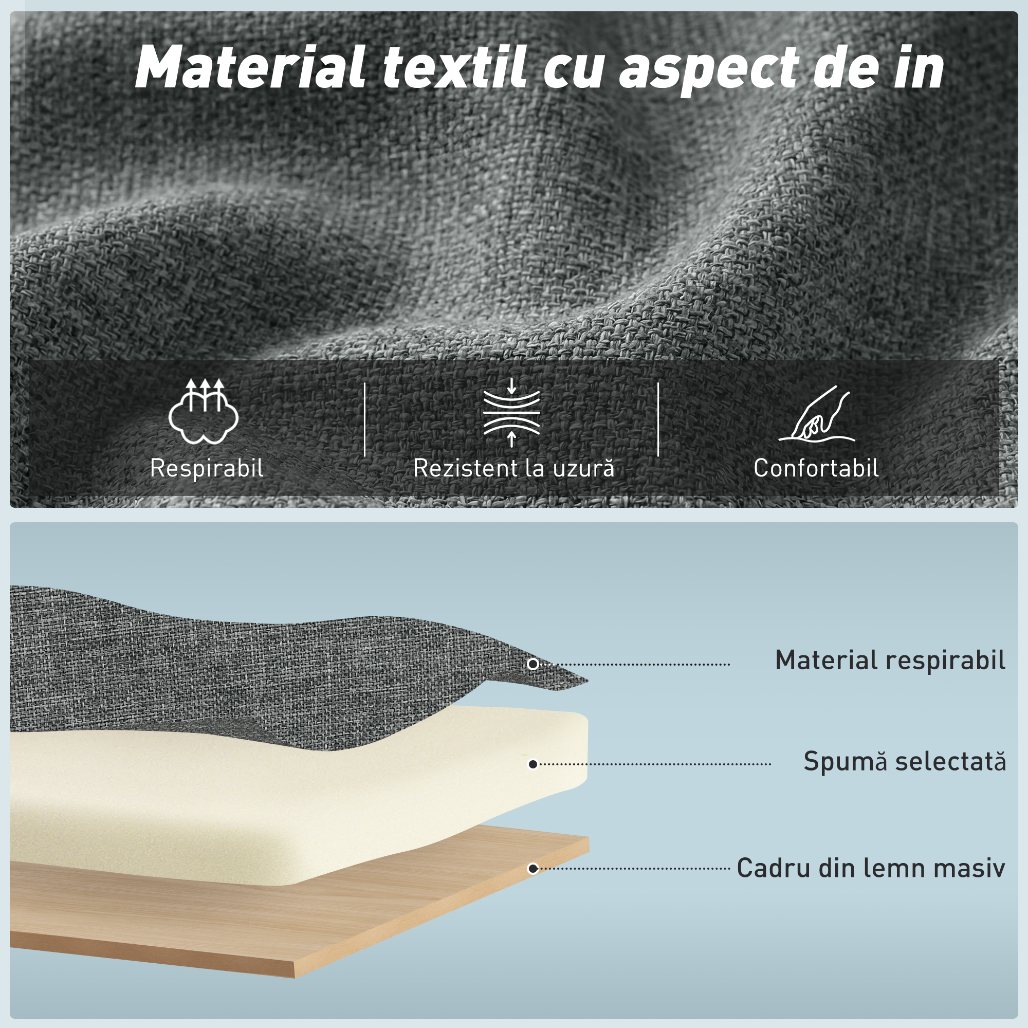  Fotoliu Pat de O Persoana Fotoliu Rabatabil 4-in-1, Gri [5]