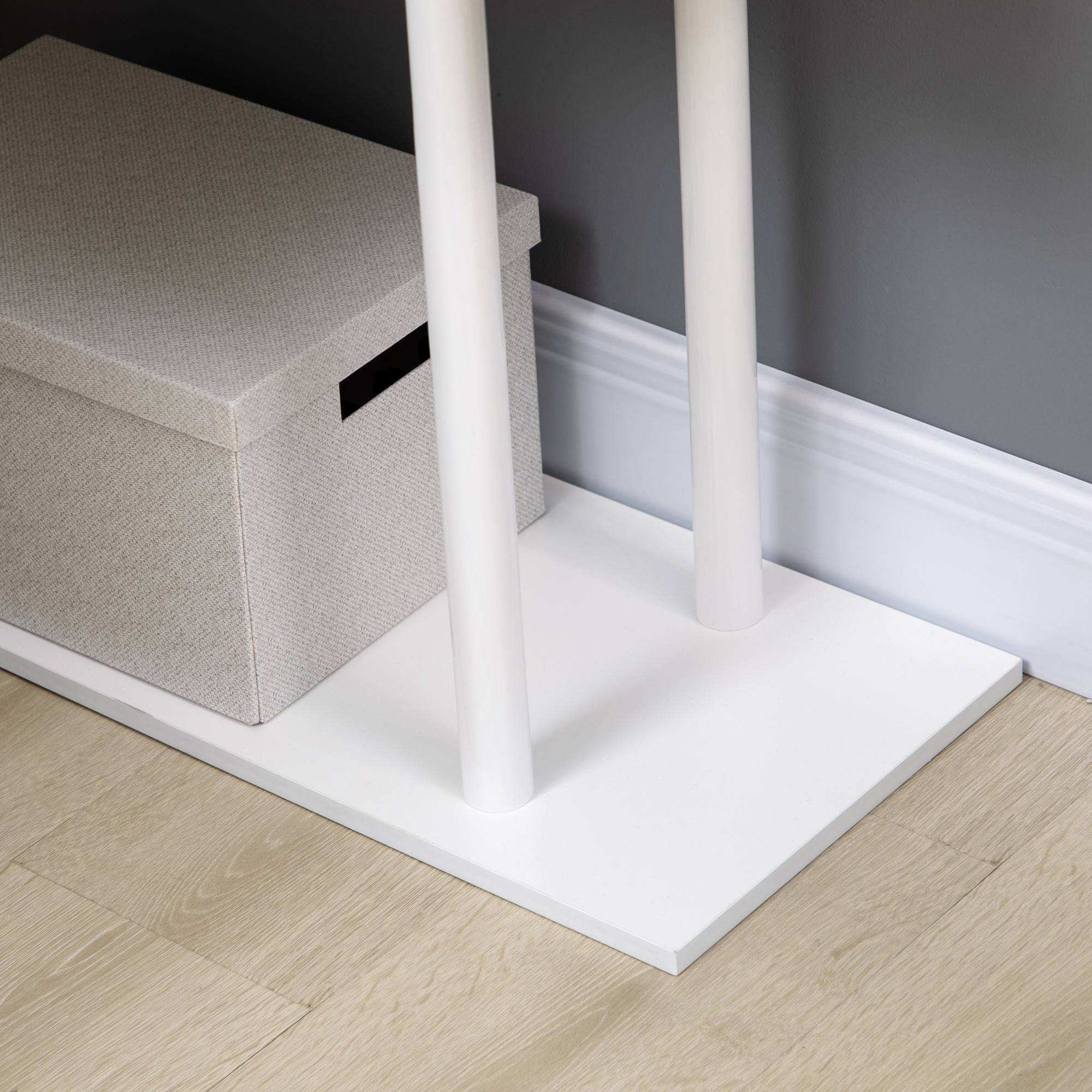  Birou Modern pentru Calculator in forma de L, Masa de scris, Birou de colt cu rafturi pe 4 nivele pentru biroul de acasa, alb [8]