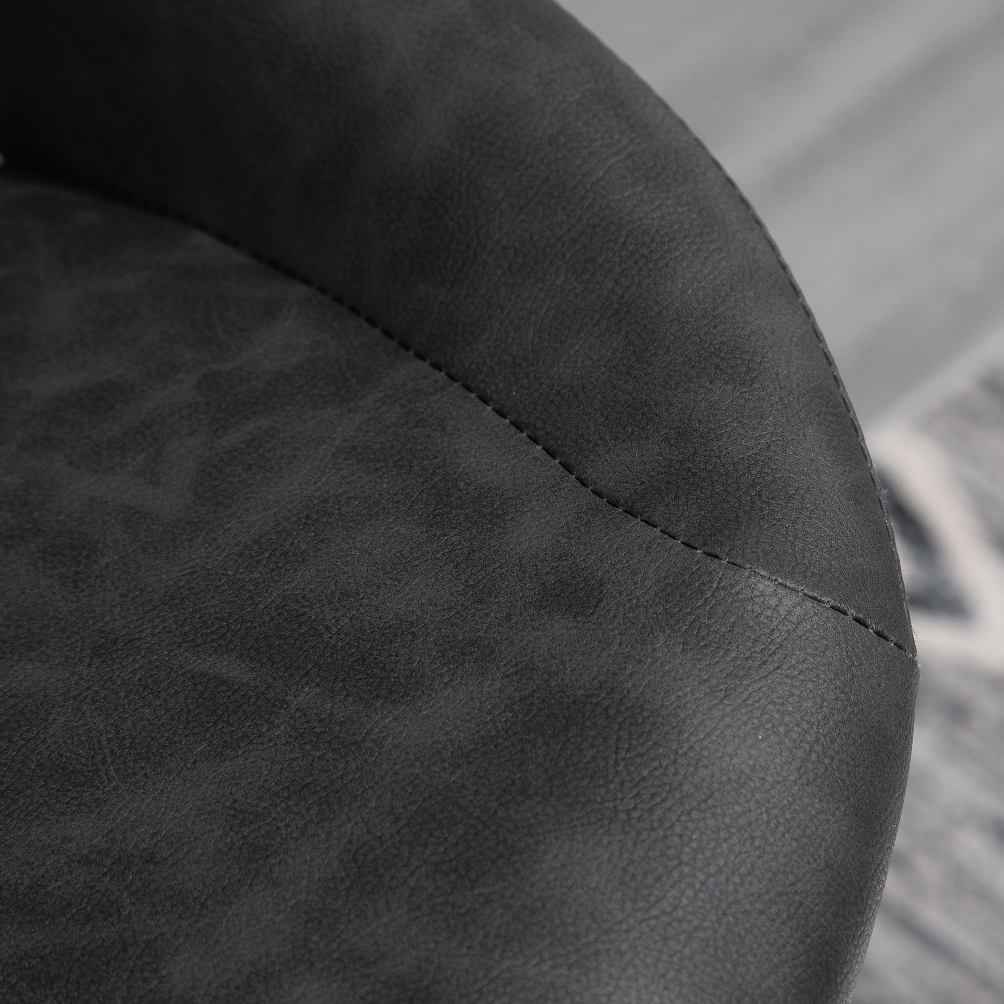  Set 2 Scaune de bar cu Inaltime reglabila si Suport pentru picioare, din PIele sintetica [7]