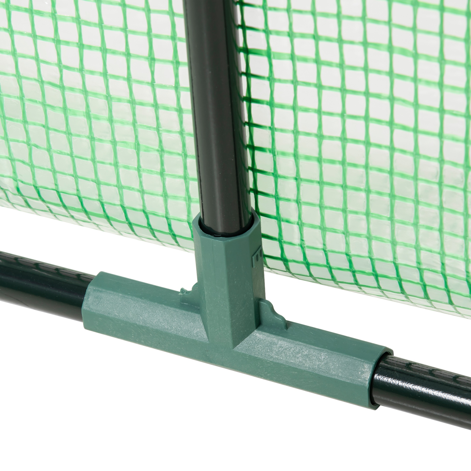  Mini sera de gradina, Sera compacta cu 3 ferestre rulou, protectie PE Anti-UV si cadru din otel, pentru plante, legume si fructe, 180×60×60 cm [8]