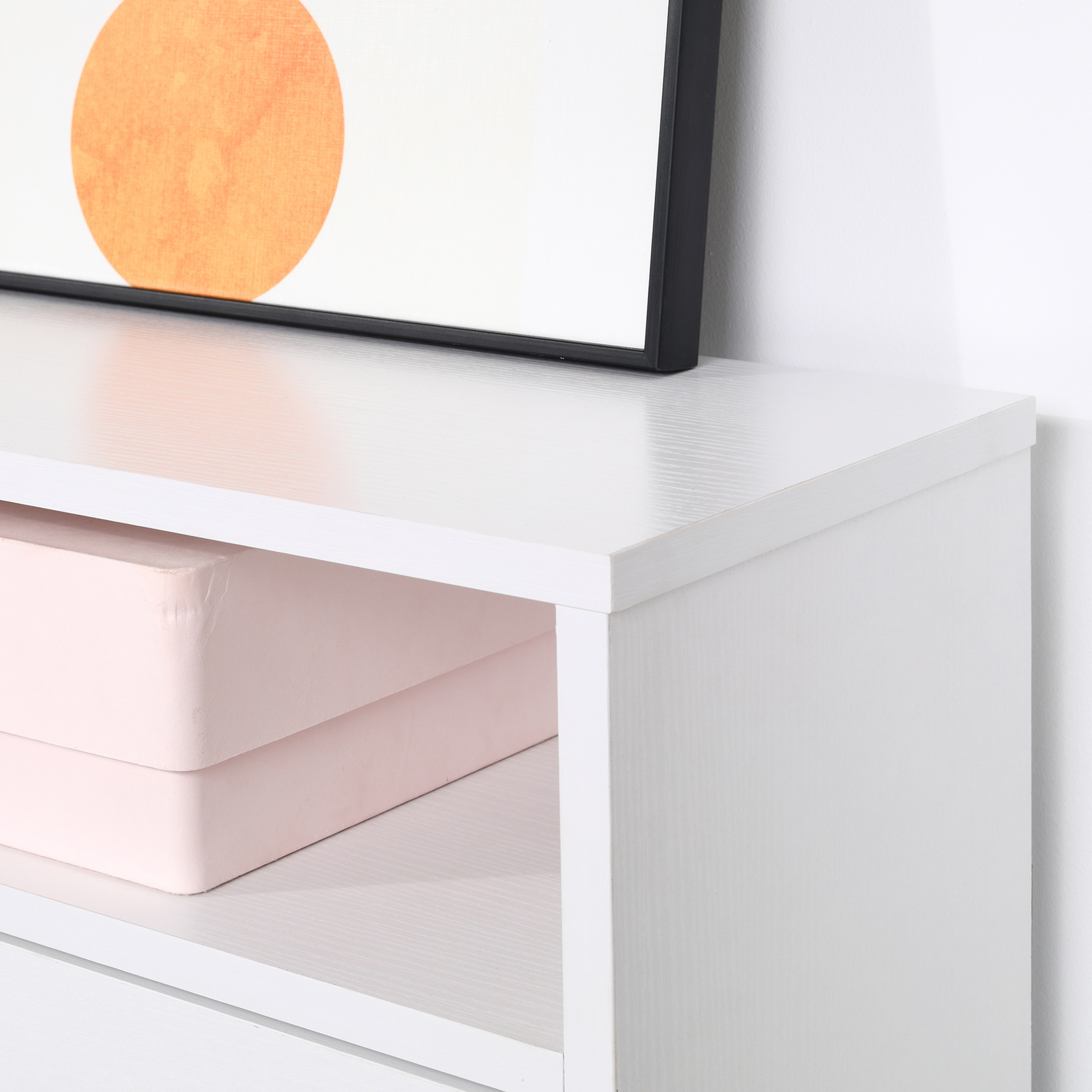  dulap pantofi, 3 compartimente, 60×24×132cm, alb [6]