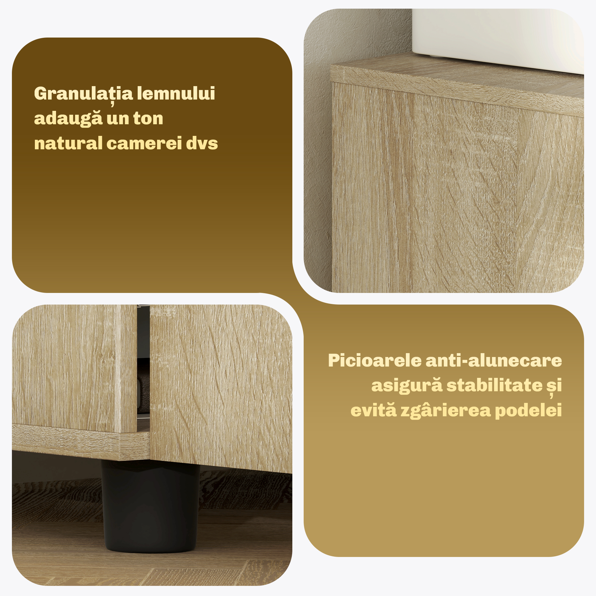  Dulap de birou multifunctional pentru documente cu incuietoare, 2 usi si raft interior, 80x40x80 cm, stejar [4]