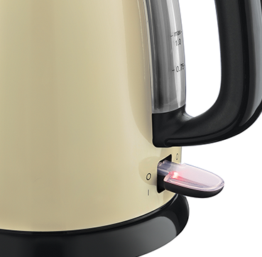 Fierbator compact Russell Hobbs Colours Plus+, 1L, 2200W, filtru calcar detasabil, indicator nivel apa, crem [2]