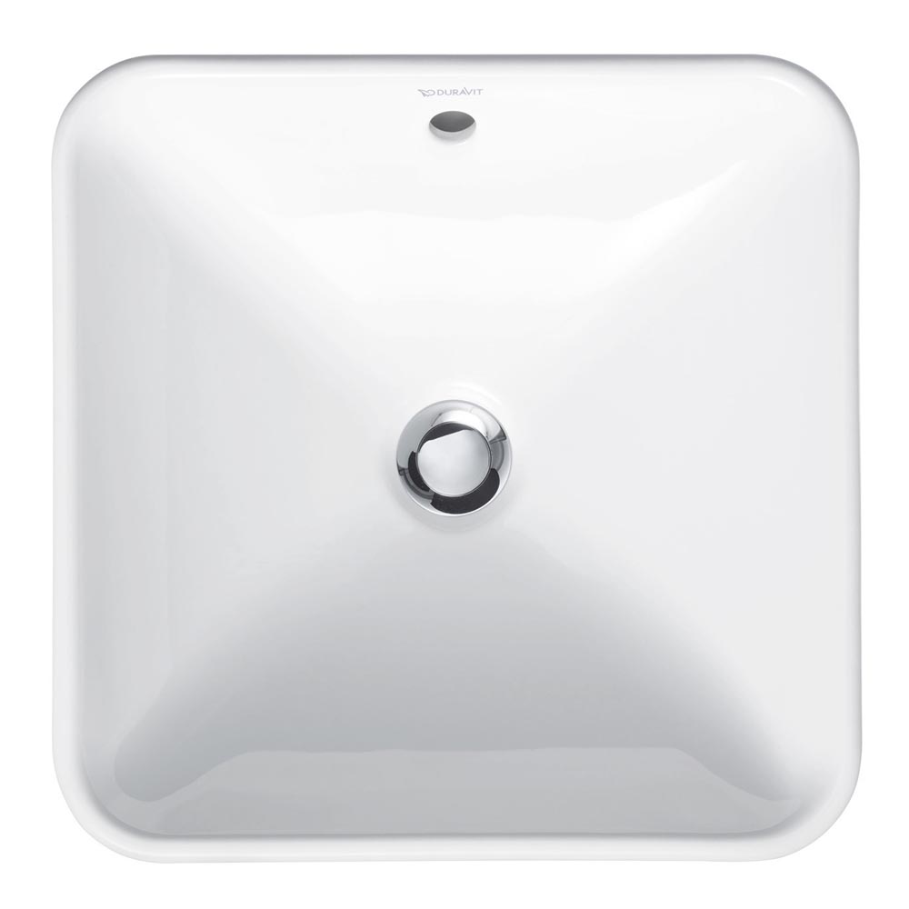 Lavoar Duravit 0333420000, Bacino, montaj pe blat, nr orificii baterie fara, preaplin, zona montaj interior, alb [1]