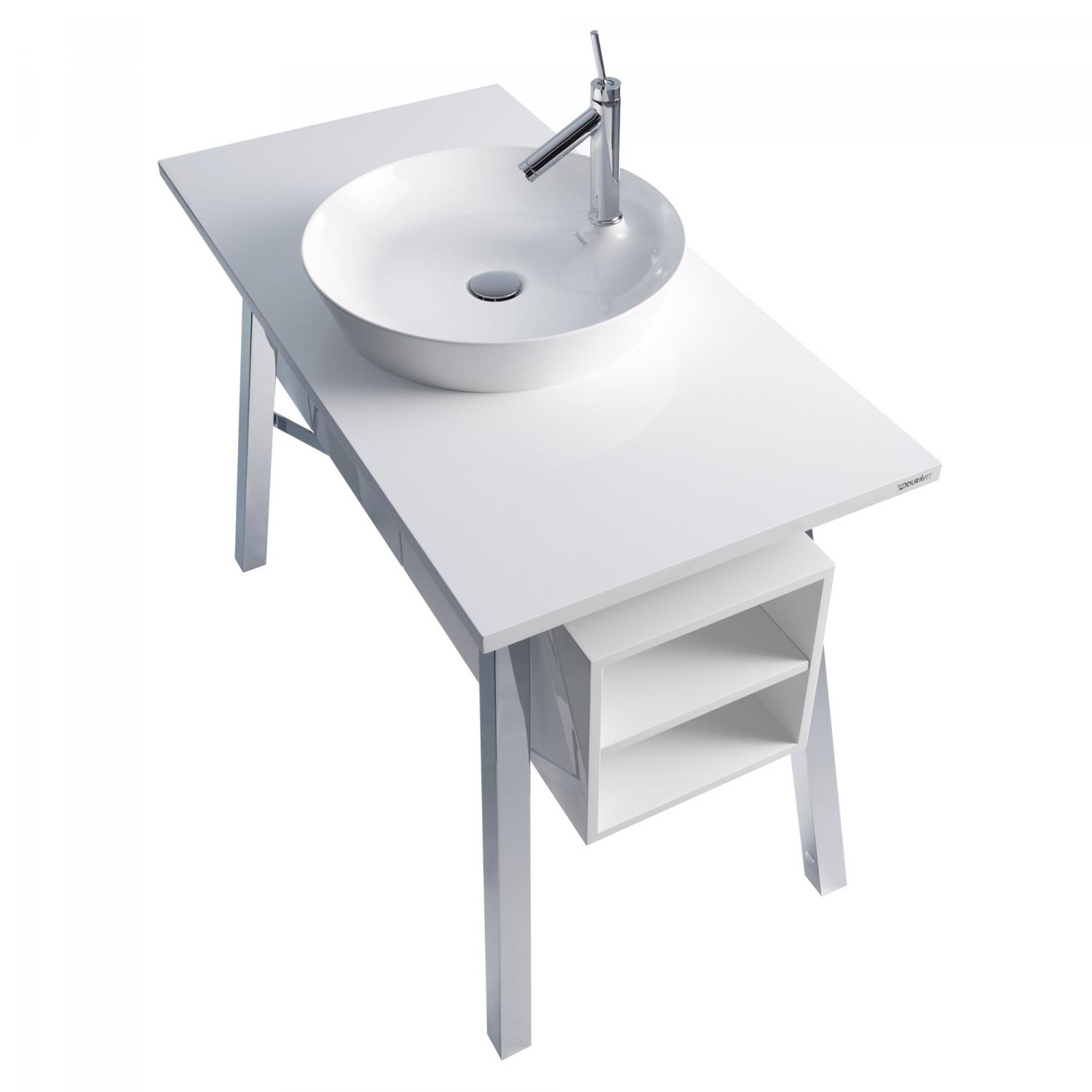 Lavoar Duravit 2328480000, Cape Cod, montaj pe blat, zona montaj interior, elemente fixare ascunse, alb [11]