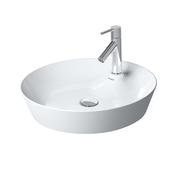 Baie - Lavoar Duravit 2328480000, Cape Cod, montaj pe blat, zona montaj interior, elemente fixare ascunse, alb