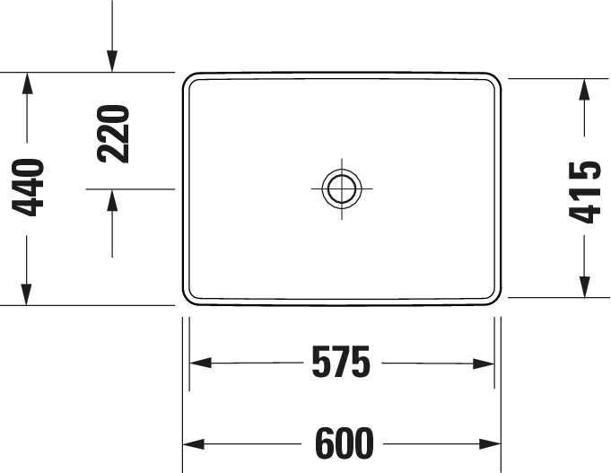 Lavoar Duravit 0358600079, D-Neo, montaj in blat, nr orificii baterie fara, zona montaj interior, alb [6]
