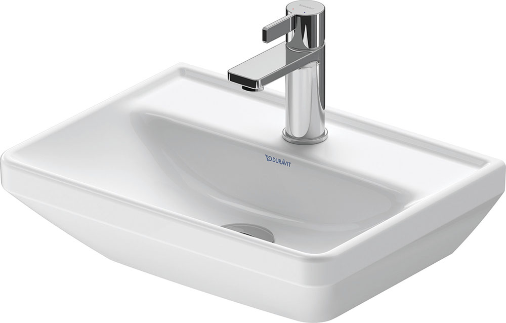 Lavoar Duravit 0738450041, D-Neo, montaj pe perete, zona montaj interior, elemente fixare ascunse, alb [1]
