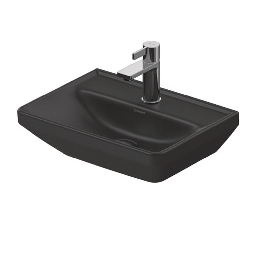 Baie - Lavoar Duravit 0738451341, D-Neo, montaj pe perete, zona montaj interior, elemente fixare ascunse, antracit