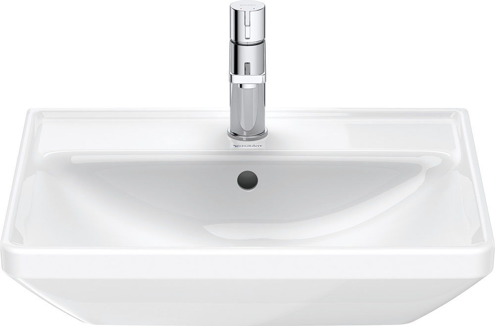 Lavoar Duravit 2366550000, D-Neo, montaj pe perete, preaplin, zona montaj interior, elemente fixare ascunse, alb [2]
