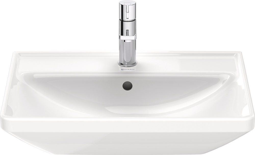 Lavoar Duravit 2366600000, D-Neo, montaj pe perete, preaplin, zona montaj interior, elemente fixare ascunse, alb [2]