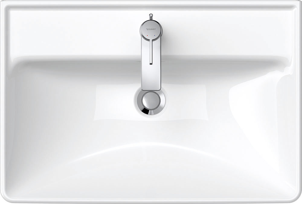 Lavoar Duravit 2366650000, D-Neo, montaj pe perete, preaplin, zona montaj interior, elemente fixare ascunse, alb [3]