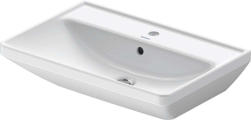 Baie - Lavoar Duravit 2366650000, D-Neo, montaj pe perete, preaplin, zona montaj interior, elemente fixare ascunse, alb
