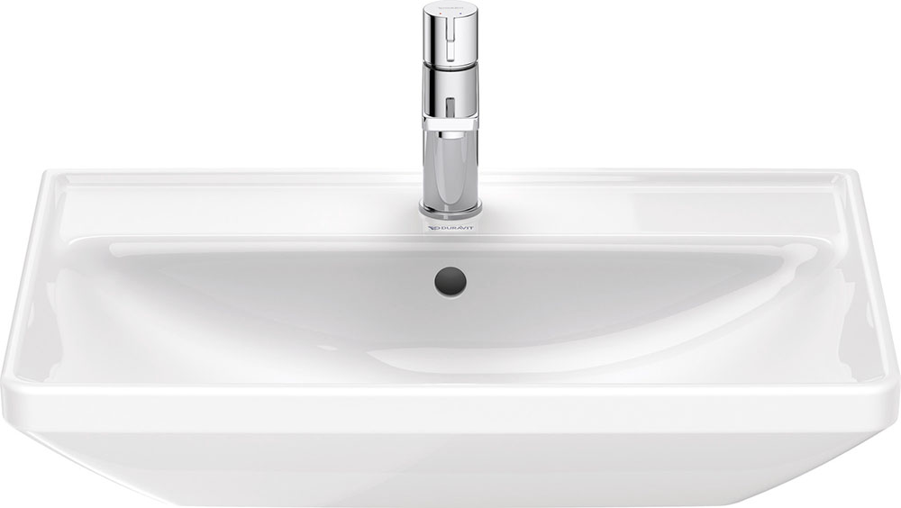 Lavoar Duravit 2366650000, D-Neo, montaj pe perete, preaplin, zona montaj interior, elemente fixare ascunse, alb [2]