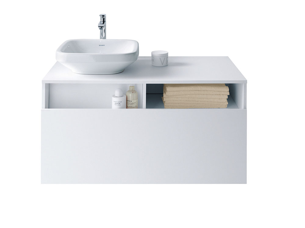 Lavoar Duravit 0349430000, DuraStyle, montaj pe blat, nr orificii baterie fara, zona montaj interior, alb [4]