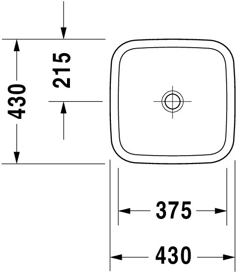 Lavoar Duravit 0349430000, DuraStyle, montaj pe blat, nr orificii baterie fara, zona montaj interior, alb [5]