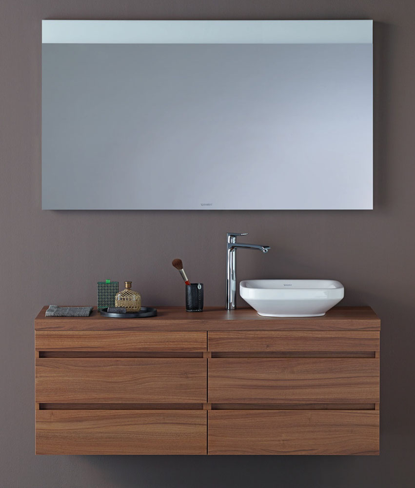 Lavoar Duravit 0349430000, DuraStyle, montaj pe blat, nr orificii baterie fara, zona montaj interior, alb [3]