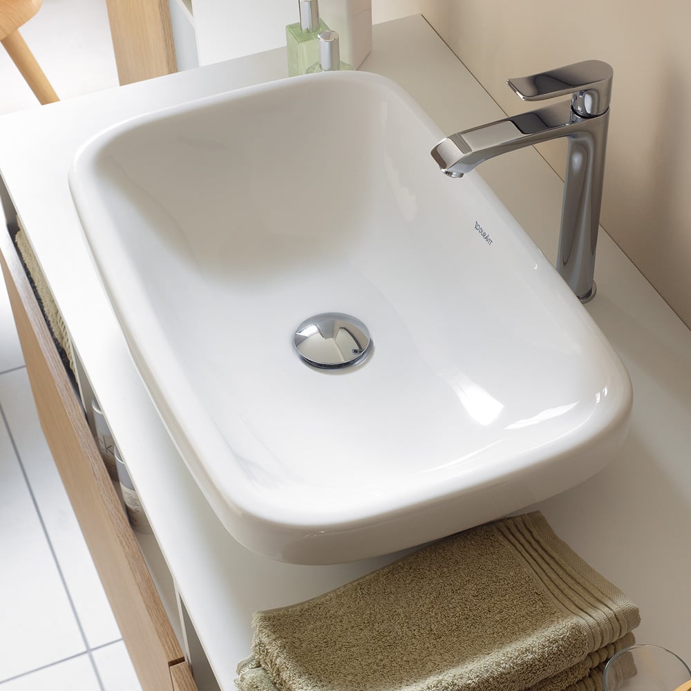 Lavoar Duravit 0349600000, DuraStyle, montaj pe blat, nr orificii baterie fara, zona montaj interior, alb [1]