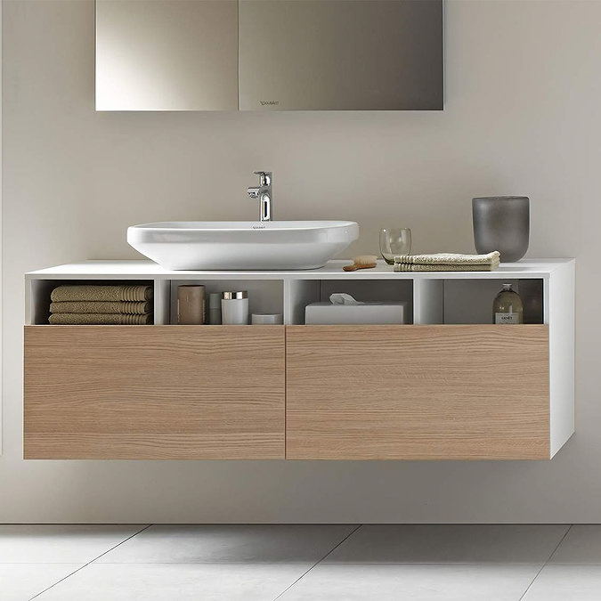 Lavoar Duravit 0349600000, DuraStyle, montaj pe blat, nr orificii baterie fara, zona montaj interior, alb [3]