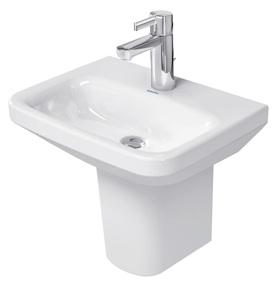 Lavoar Duravit 0708450000, DuraStyle, montaj pe perete, nr orificii baterie fara, zona montaj interior, alb [1]