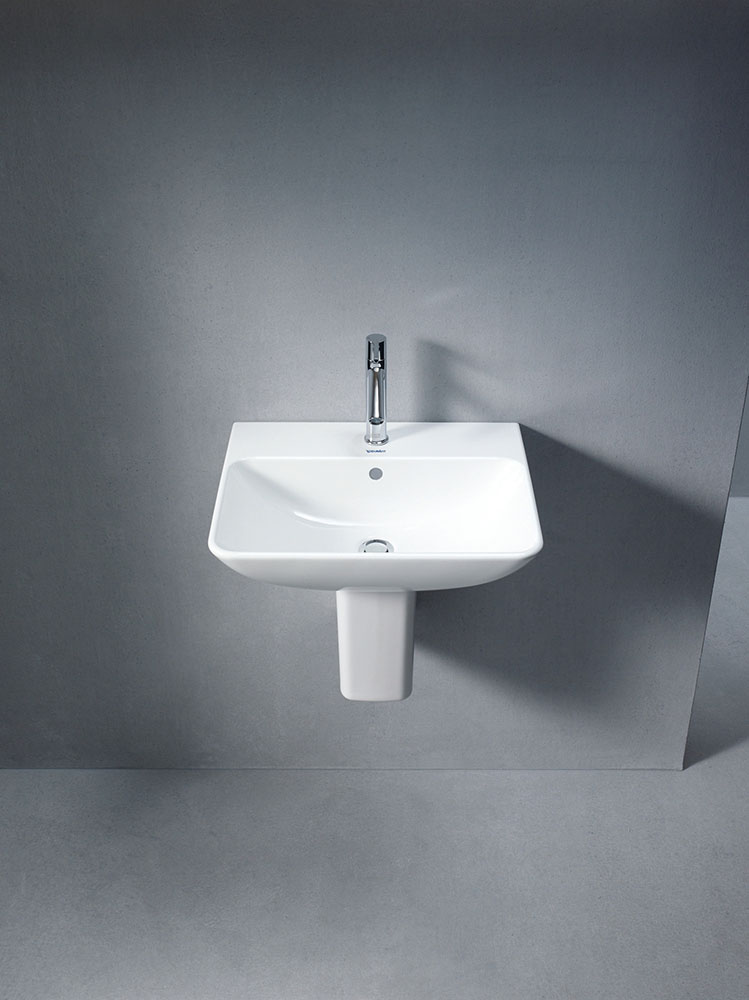 Lavoar Duravit 2335550000, Me by Starck, montaj pe perete, preaplin, zona montaj interior, elemente fixare ascunse, alb [1]