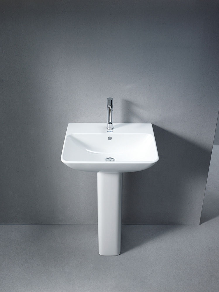 Lavoar Duravit 2335550000, Me by Starck, montaj pe perete, preaplin, zona montaj interior, elemente fixare ascunse, alb [2]