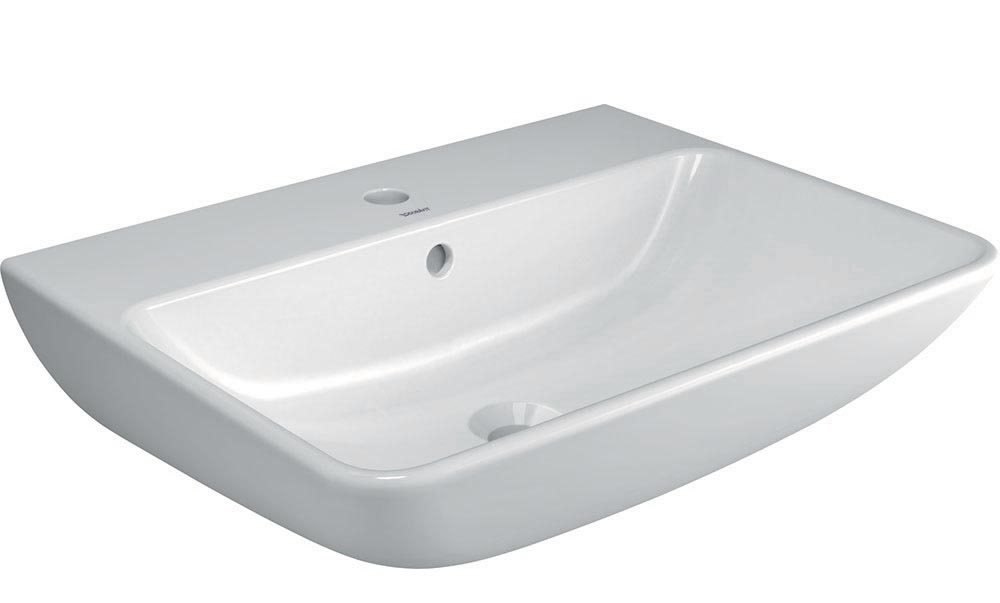 Baie - Lavoar Duravit 2335600000, Me by Starck, montaj pe perete, preaplin, zona montaj interior, elemente fixare ascunse, alb