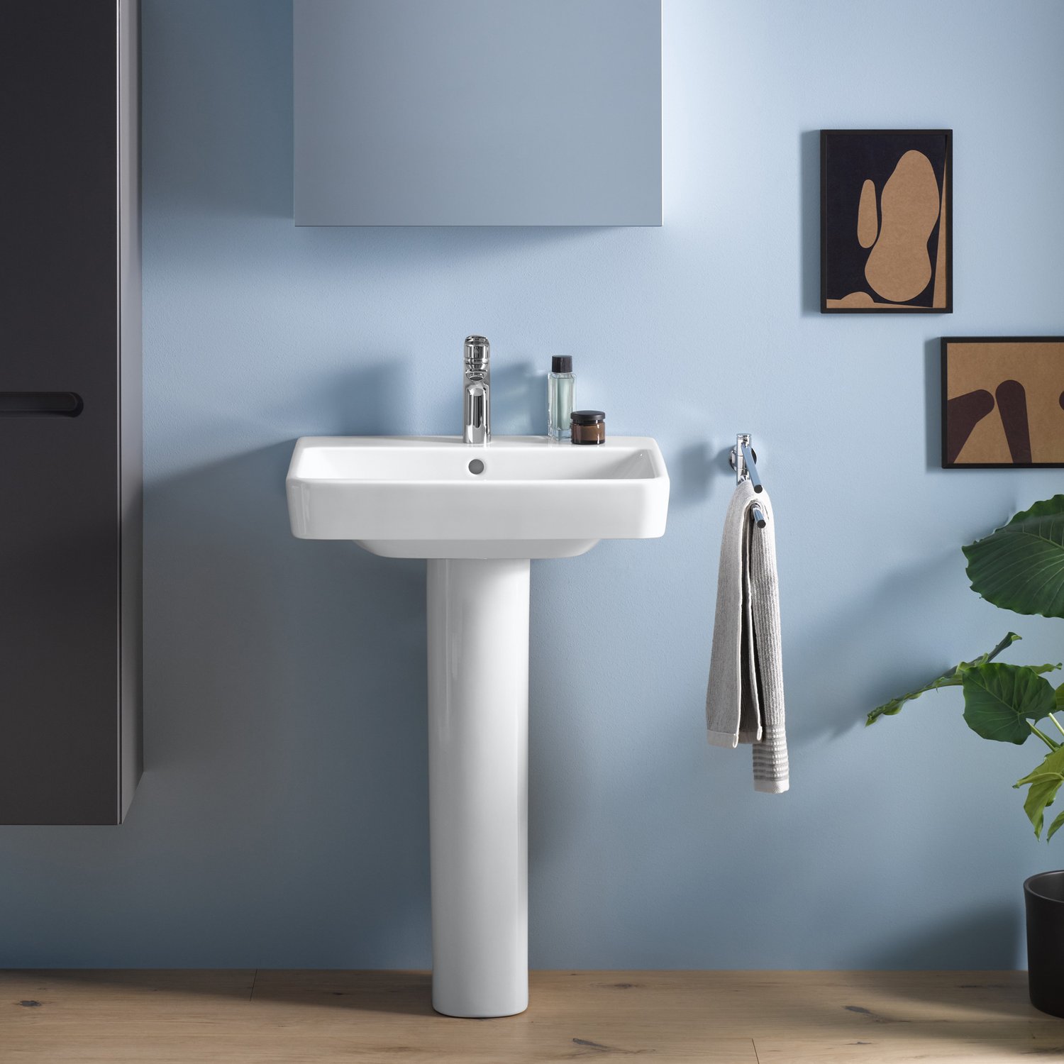 Lavoar Duravit 23756500002, NO 1, montaj pe perete, preaplin, zona montaj interior, elemente fixare ascunse, alb [5]
