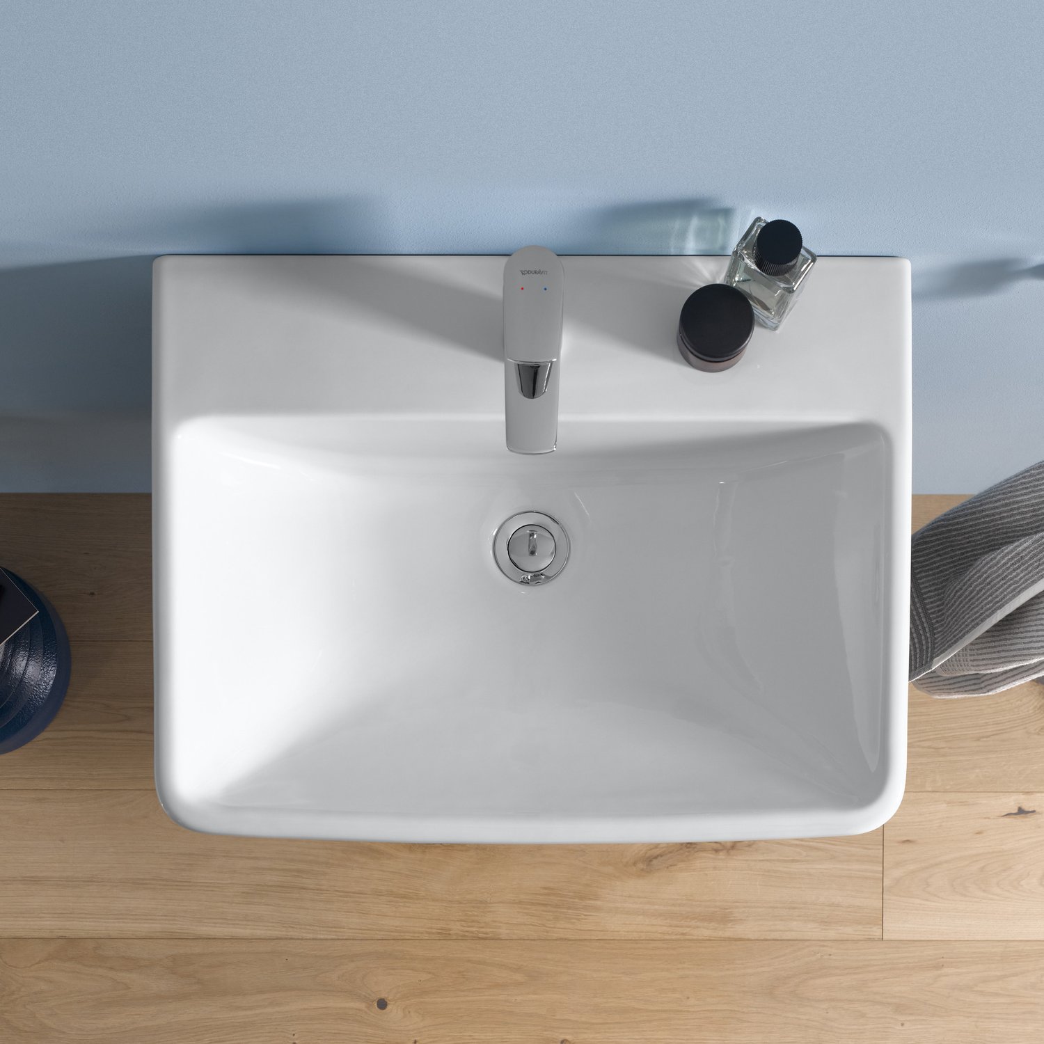 Lavoar Duravit 23756500002, NO 1, montaj pe perete, preaplin, zona montaj interior, elemente fixare ascunse, alb [3]