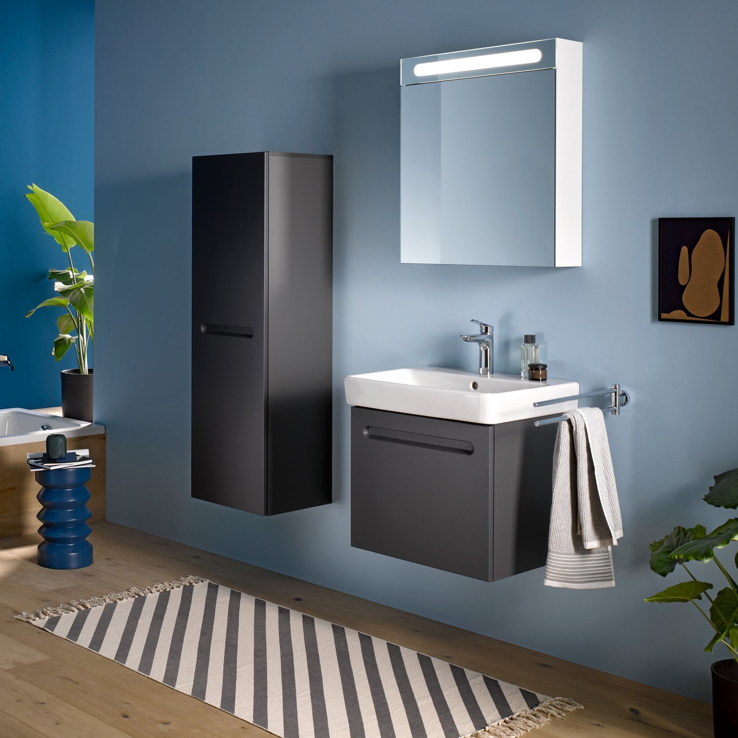 Lavoar Duravit 23756500002, NO 1, montaj pe perete, preaplin, zona montaj interior, elemente fixare ascunse, alb [6]
