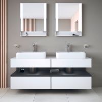 Lavoar Duravit 2383600079, Qatego, montaj pe blat, nr orificii baterie fara, zona montaj interior, alb [6]