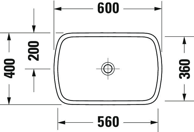 Lavoar Duravit 2384600079, Qatego, montaj pe blat, nr orificii baterie fara, zona montaj interior, alb [7]