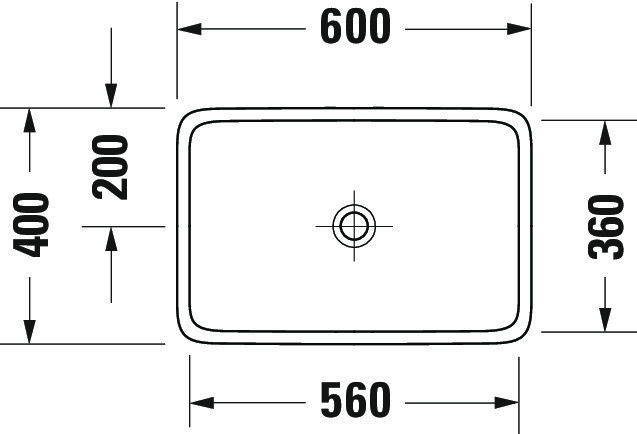 Lavoar Duravit 2383600079, Qatego, montaj pe blat, nr orificii baterie fara, zona montaj interior, alb [9]