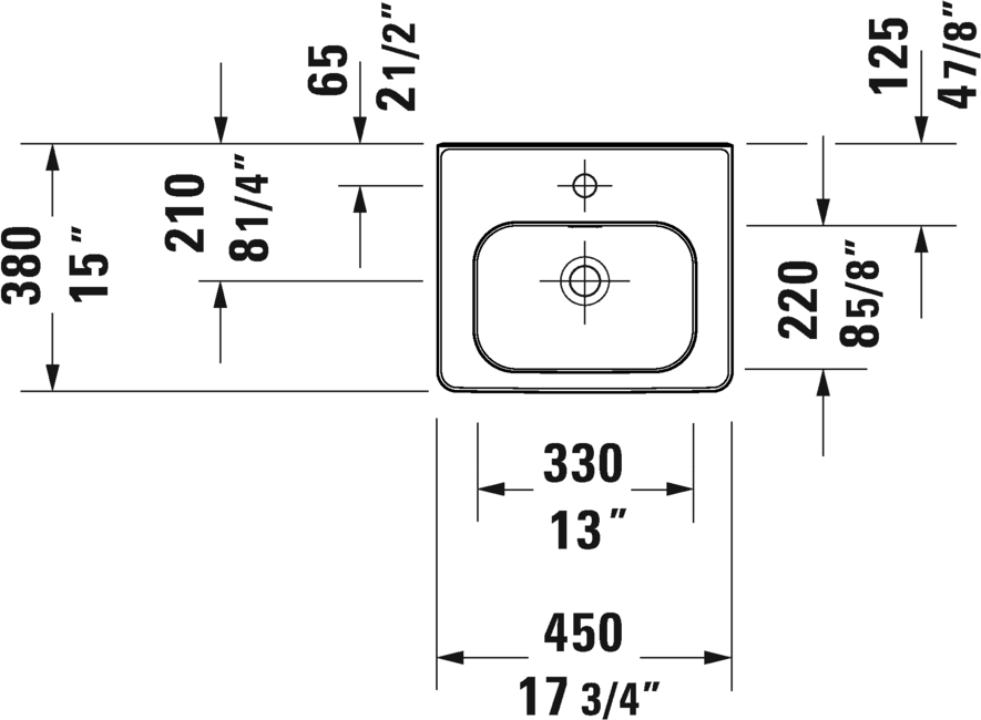 Lavoar Duravit 0744450000, Soleil, montaj pe perete, preaplin, zona montaj interior, elemente fixare ascunse, alb [4]