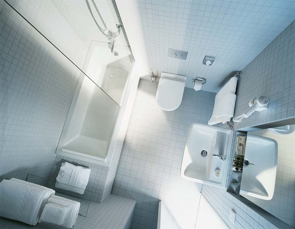 Lavoar Duravit 0300600000, Starck 3, montaj pe perete, preaplin, zona montaj interior, elemente fixare ascunse, alb [3]