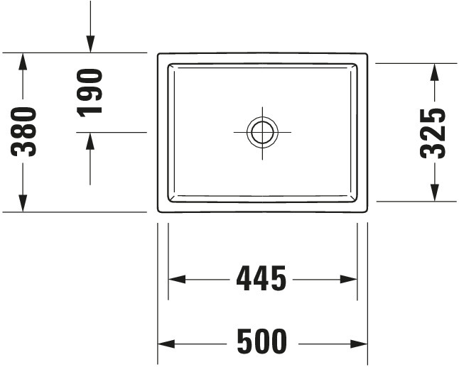 Lavoar Duravit 2351500000, Vero Air, montaj pe blat, nr orificii baterie fara, zona montaj interior, alb [8]