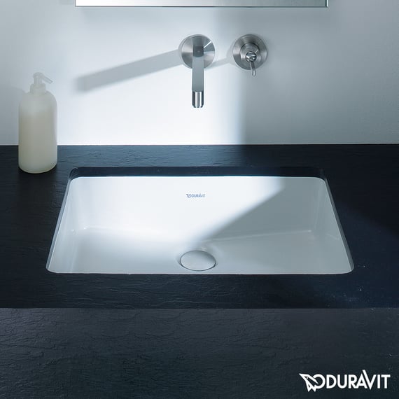 Lavoar Duravit 0330480000, Vero, montaj sub blat, nr orificii baterie fara, preaplin, zona montaj interior, alb [3]