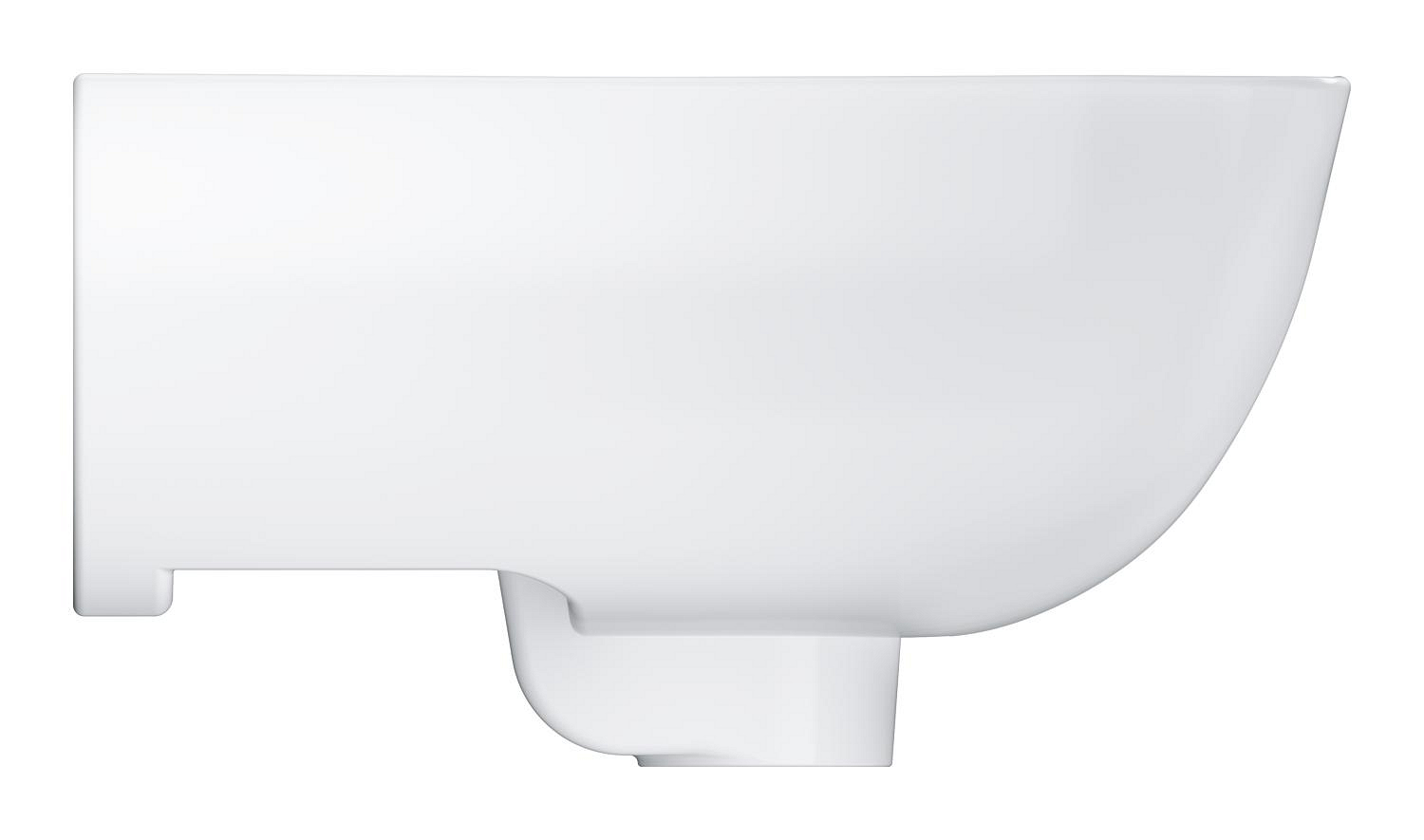 Lavoar Grohe 39806000, BauEdge, montaj pe perete, preaplin, zona montaj interior, elemente fixare ascunse, alb [3]