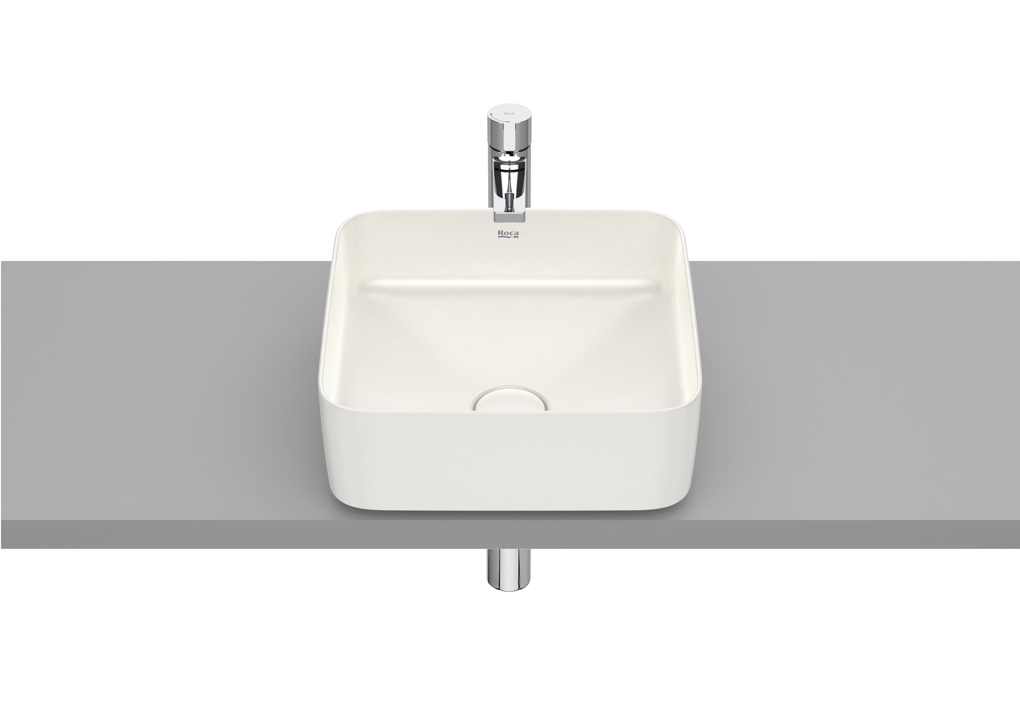 Baie - Lavoar Roca A327532650, Inspira, montaj pe blat, nr orificii baterie fara, zona montaj interior, bej