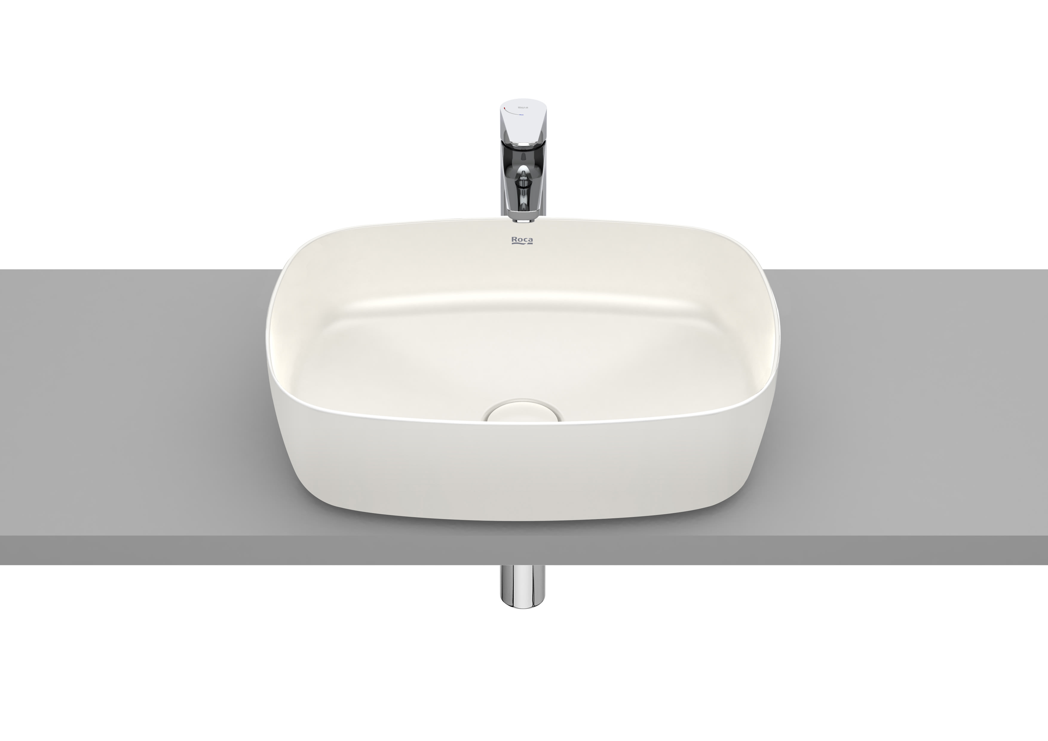 Baie - Lavoar Roca A327500650, Inspira, montaj pe blat, nr orificii baterie fara, zona montaj interior, bej