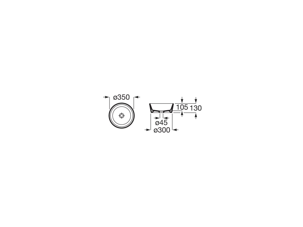 Lavoar Roca A327B15080, Optica, montaj pe blat, nr orificii baterie fara, zona montaj interior, negru [1]