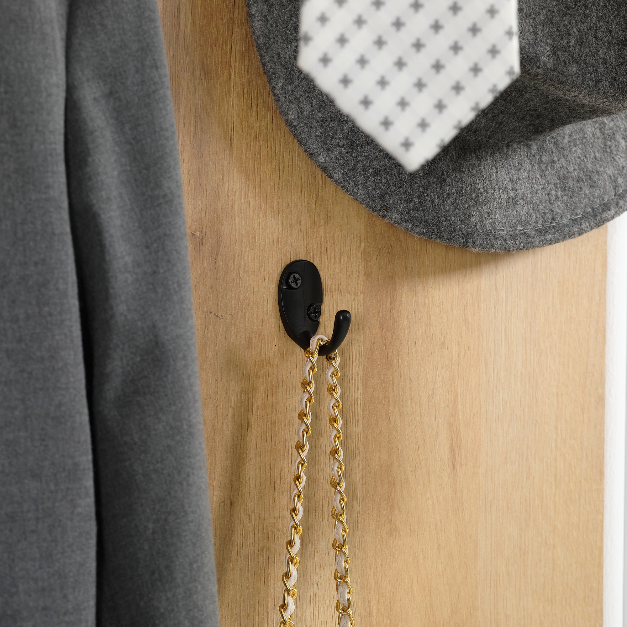  Entryway Organizer with Shoe Bench, Shoe Rack, Hall Tree with 4 Hooks, Coat Rack for Hallway, White and Natural [7]