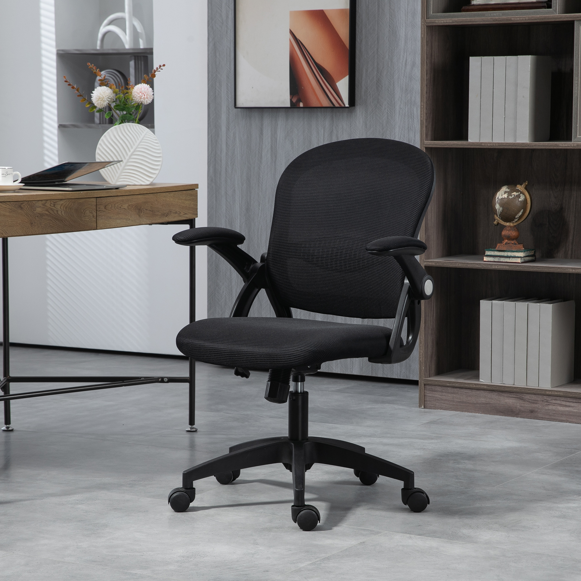  Scaun Birou Ergonomic - Spatar Plasa & sezut Tapitat [7]