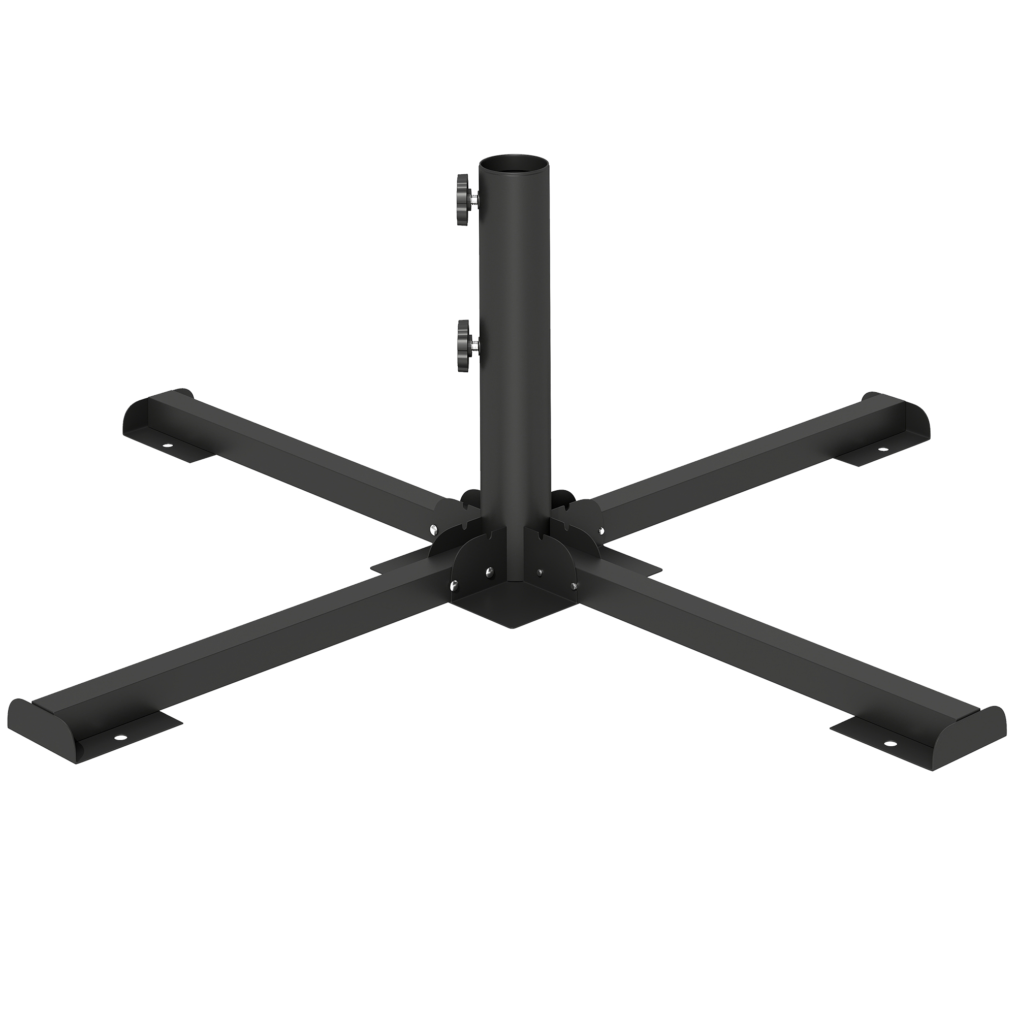  Suport pentru umbrela pliabil, diametru tija 38 si 48 mm, suport in cruce pentru umbrele, gri inchis [6]